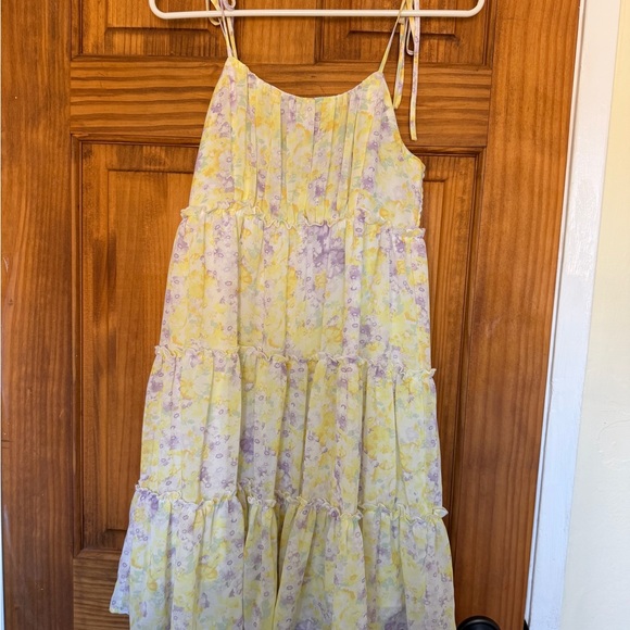 HYFVE Dresses & Skirts - Floral Yellow and Purple women Dress